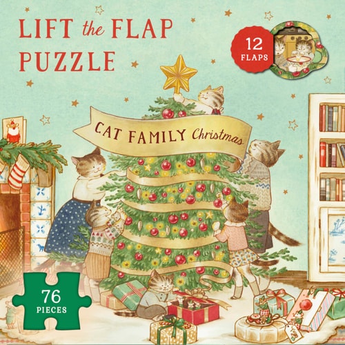 Cat Family Christmas: Lift the Flap Puzzle