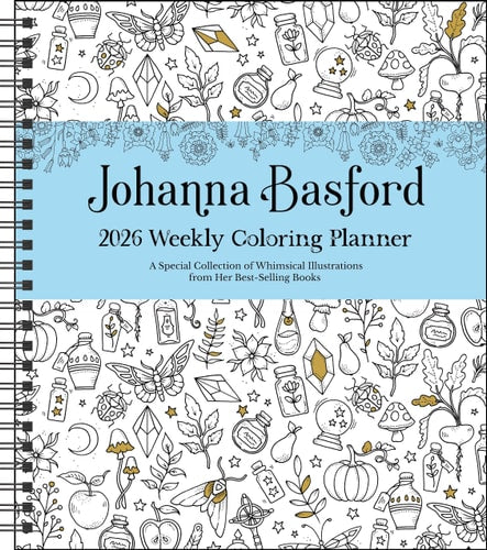 Johanna Basford 2026 Coloring Planner