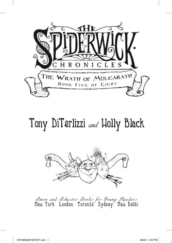 Spiderwick #5 Wrath of Mulgarath-PB