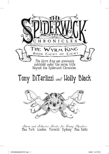 Spiderwick #8 Wyrm King PB-Autographed