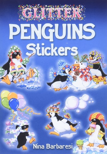 Glitter Penguin Stickers