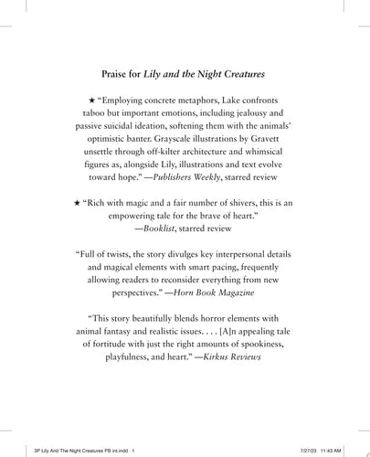 Lily and the Night Creatures PB