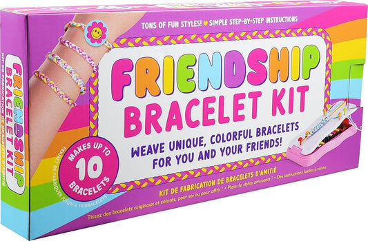 Friendship Bracelet Kit - Includes everything you need and a step-by-step illustrated guide for awesome results cover image