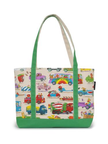 Cars and Trucks Zipper Boat Tote