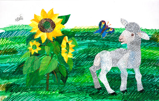 Lamb and Butterfly Limited Edition Autographed Print